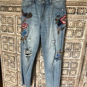 Abercrombie & Fitch Embroidered Jeans, W 28 L 27R